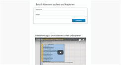 Desktop Screenshot of emailadressen-suchen.com